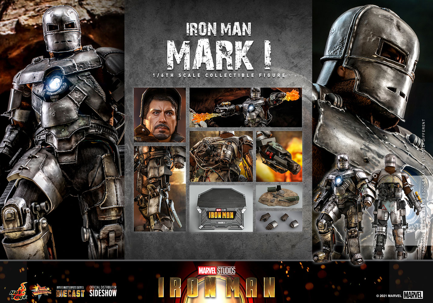 Preorder: Iron Man Mark I Sixth Scale Figure By Hot Toys