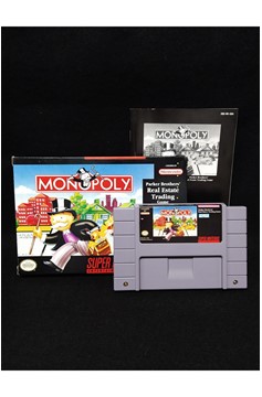 Super Nintendo Snes Monopoly Complete In Box (Very Good)
