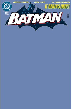 Batman #608 Facsimile Edition Cover C Blank Card Stock Variant