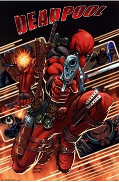 Deadpool Attacks Weapons Poster
