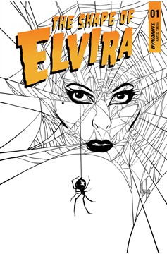 Elvira Shape of Elvira #1 20 Copy Strahm Black & White Incentive