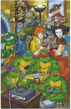 Teenage Mutant Ninja Turtles Saturday Morning Adventures #11 Nerds! Assemble Con Exclusive Signed
