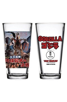 Godzilla 1964 Ghidorah 3-Headed Monster Movie Pint Glass