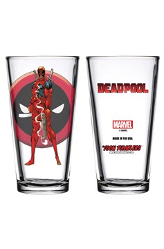Toon Tumblers Series 3 Deadpool Clear Pint Glass