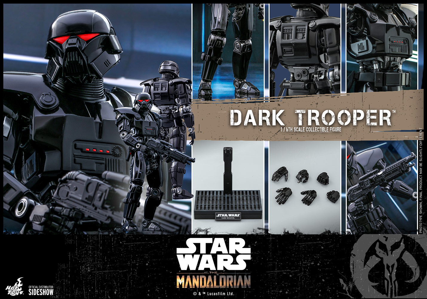 Dark Trooper The Mandalorian Sixth Scale Figure By Hot Toys
