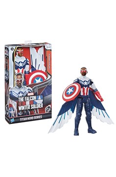 Marvel Titan Hero Captain America Falcon 12 Inch Action Figure Case
