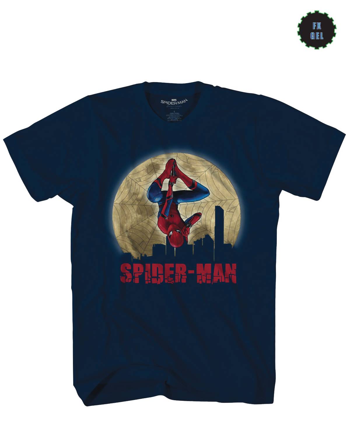 Spider-Man Homecoming City Hanger Navy T-Shirt XL