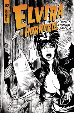 Elvira In Horrorland #2 Cover E 1 for 10 Incentive Acosta Black & White