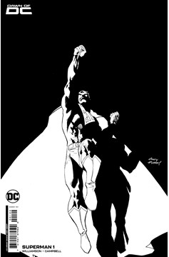Superman #1 Cover M 1 for 25 Incentive Andy Kubert Black & White Card Stock Variant (2023)
