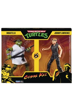 Teenage Mutant Ninja Turtles X Cobra Kai Donatello Vs Johnny Lawrence Action Figure 2pk
