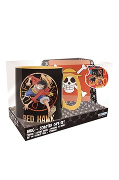 One Piece Cross Bones Heat Change Mug & Coaster Gift Set