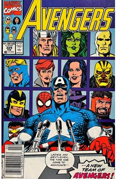 The Avengers #329 [Newsstand]-Fine (5.5 – 7)