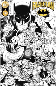 Batman Faze Clan #1 (One Shot) Incentive 1 For 25 Cover F Tyler Kirkham Black & White Variant