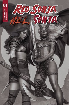 Red Sonja Hell Sonja #1 Cover H 1 for 15 Incentive Puebla Black & White