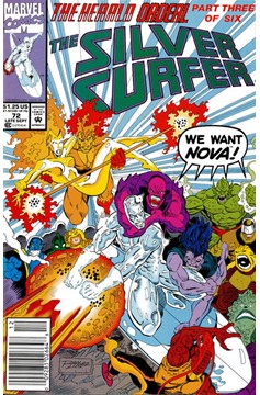 Silver Surfer #72 [Newsstand]-Very Fine (7.5 – 9) [1St App. of Nebula As A Cyborg]