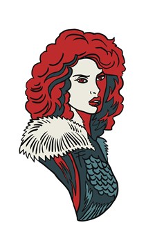 Red Sonja Vampirella Betty Veronica Red Sonja Enamel Pin