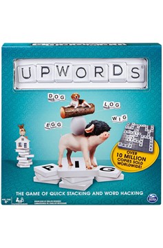 Upwords, The Game of Quick Stacking & Word Hacking With Stackable Letter Tiles 