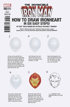 Invincible Iron Man #593 Zdarsky How To Draw Variant Legacy