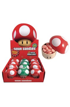 Nintendo Super Mario Bros Mushroom Sours 12ct Display