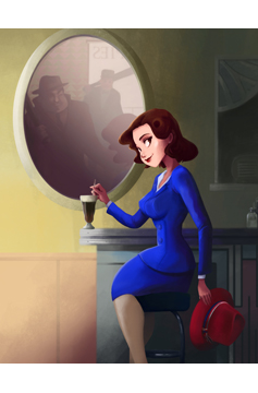 Leann Hill Art - Agent Carter (Small)
