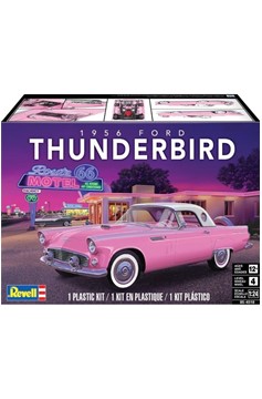 '56 Ford Thunderbird W/ Removable Hardtop Model Kit 1:24