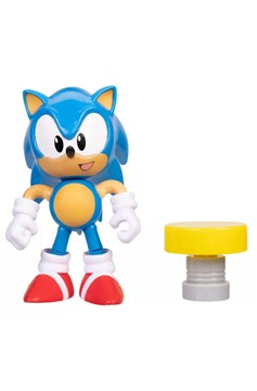 Sonic the Hedgehog 4" Classic Sonic With Yellow Spring
