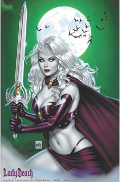 Lady Death Sacrificial Annihilation #1 Chase Edition Violet Limited To 75