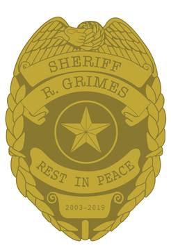Walking Dead Rick Sheriff Badge Pin