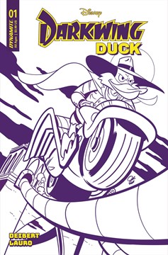 Darkwing Duck #1 Cover O 75 Copy Incentive Edgar Purple Line Art