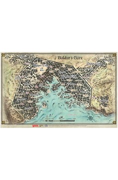 Dungeons & Dragons Premium Baldur's Gate Map