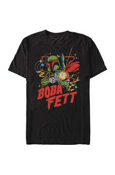 Star Wars Boba Fett Space Retro T-Shirt Large