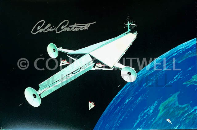 C6 Star Destroyer 12X18 Original Concept Print Signed By Colin Cantwell