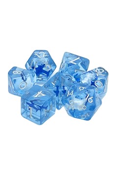 Old School 7 Piece Dnd Rpg Dice Set: Infused - Flying High!