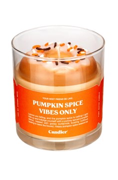 Candier Pumpkin Spice Vibes Only Donut Candle