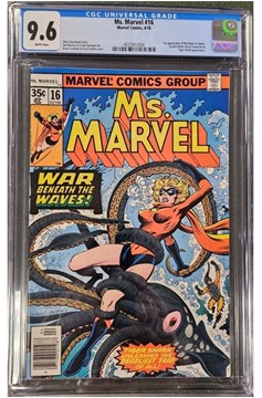 Cgc Universal Grade 9.6 White Pages Ms. Marvel #16 4/78 1st Mystique Cameo