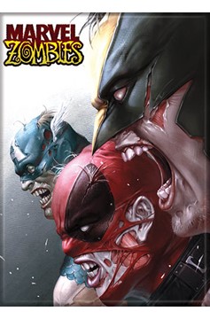 Marvel Zombies Cap, Deadpool, Wolverine Photo Magnet