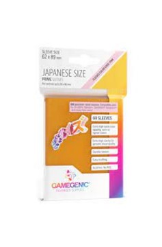 Gamegenic - Prime Japanese Sized Sleeves Orange (60 Sleeves)