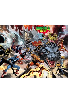 Godzilla Vs The Marvel Universe Poster