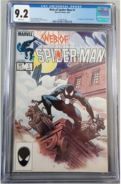 Web of Spider-Man #1 (Marvel 1985) Cgc 9.2