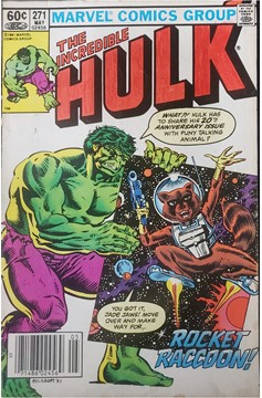 Incredible Hulk #271 1st Rocket Raccon Appearance Gd 1982 (Online)