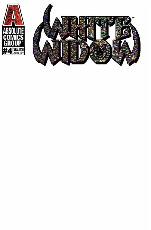 White Widow #4 Blank With Black Foil Logo 