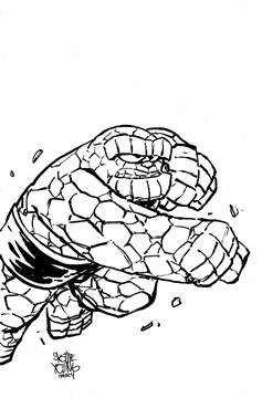 Fantastic Four #21 Skottie Young's Big Marvel Virgin Sketch Variant (Blood Hunt) 1 for 50 Incentive