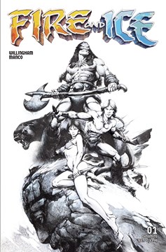 Fire And Ice #1 Cover K 1 for 20 Incentive Manco Line Art