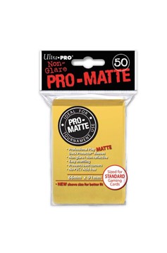 Ultra Pro: Deck Protector Sleeves - Pro Matte Yellow Standard 50ct