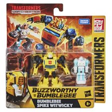 !Black Friday Transformers Buzzworthy Bumblebee War For Cybertron Core Bumblebee & Spike Witwicky 2-
