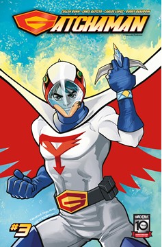 Gatchaman&#160;#3&#160;Cover C&#160;1 for 10 Incentive Francine Delgado Ken the Eagle Variant