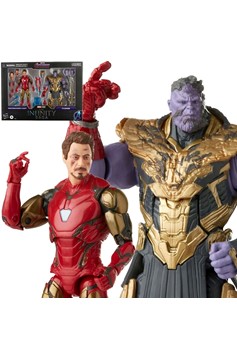 Marvel Legends Infinity Saga Iron Man MKLXXXV vs Thanos 6-inch Action Figures Set