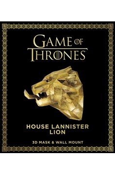 Game of Thrones Mask House Lannister Lion (3D Mask & Wall Mount)