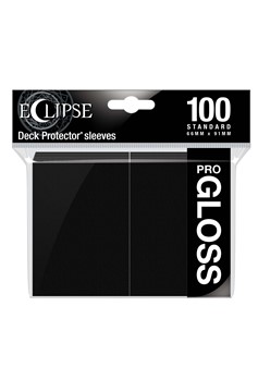 Eclipse Gloss Standard Sleeves (100 count ) - Jet Black