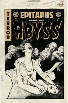 EC Epitaphs from the Abyss #7 (Of 12) Cover D 1 for 20 Incentive Joelle Jones Black & White Artist Edition Variant